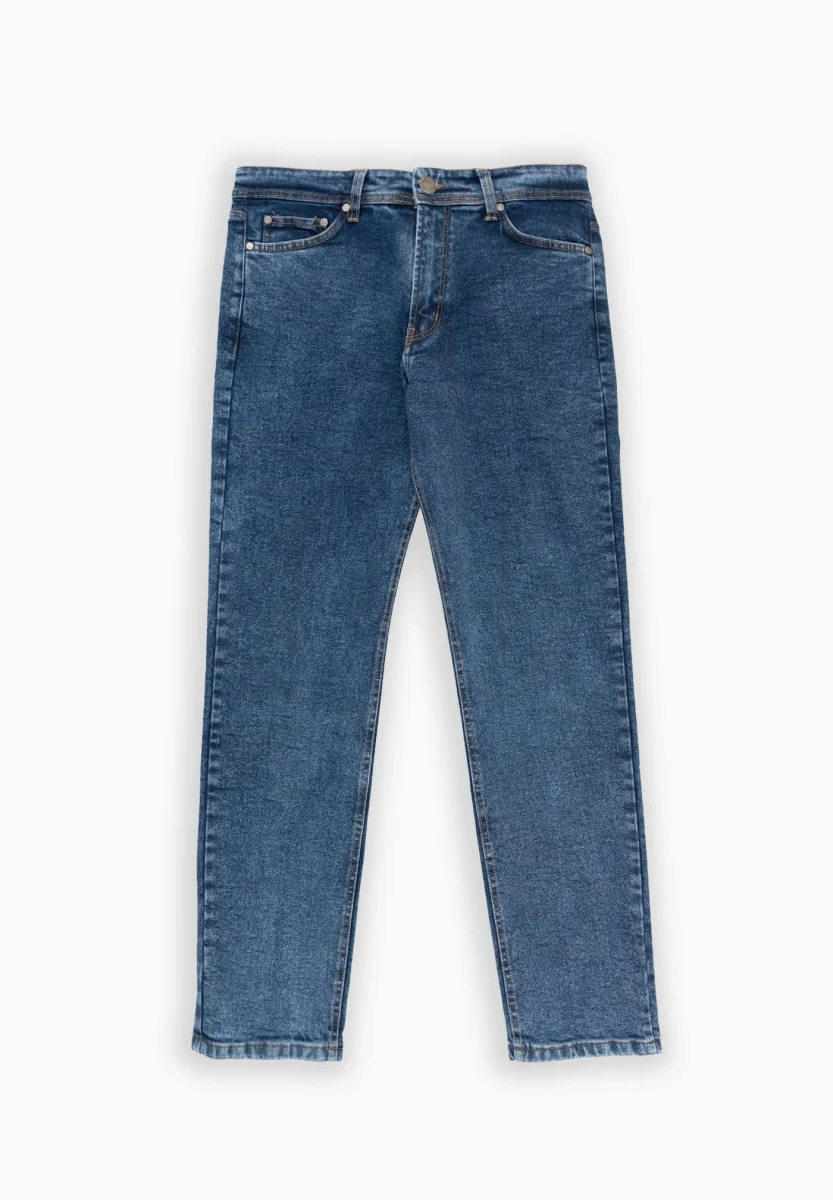 Pantalón New Denim Slim Azul Medio - Imagen 3