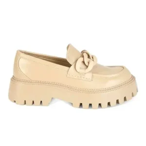 MOCASIN MUJER STHEF BEIGE 7611
